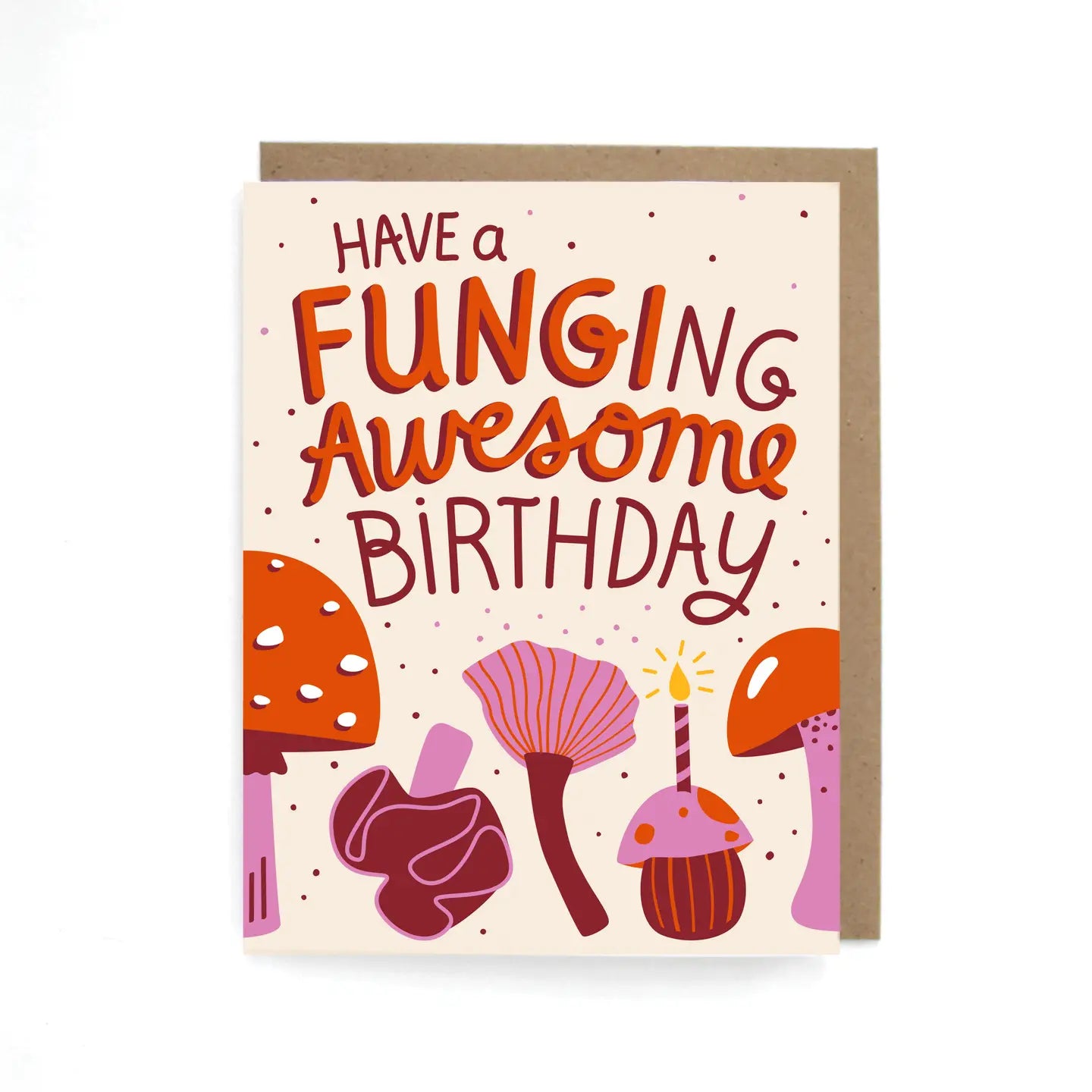 Mushroom Birthday Greeting Card