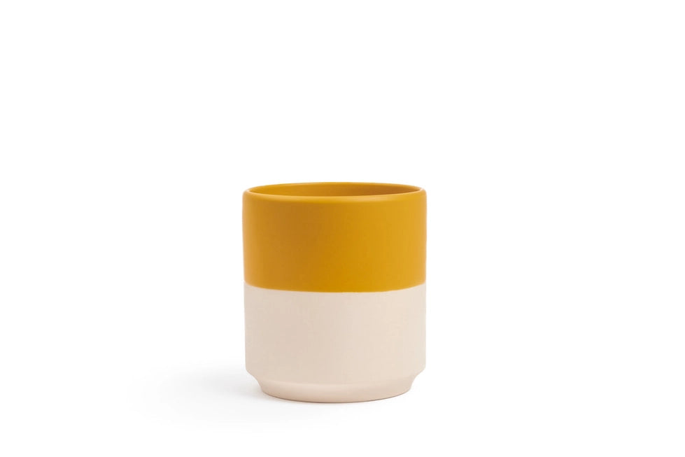 5" Top Half Mustard Vase
