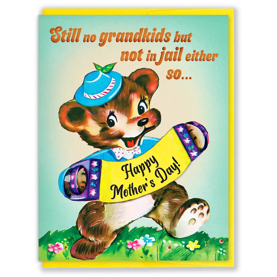 Still No Grandkids But Not in Jail Either Mother's Day Card