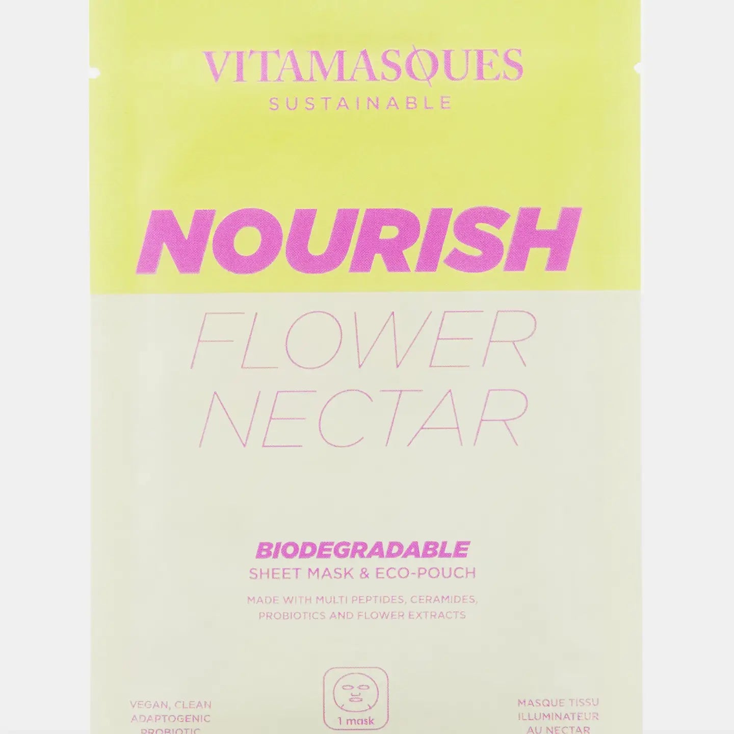Nourish Flower Nectar Biodegradable Face Sheet Mask