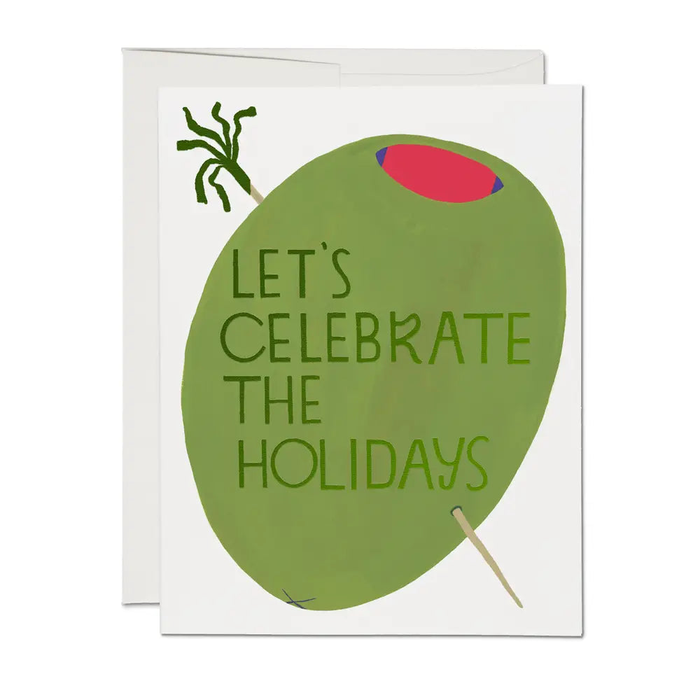 Olive Holidays Greeting Card Single