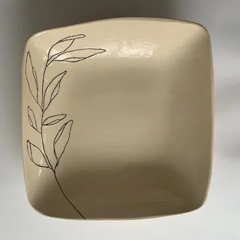 Olive Branch Square Serving Bowl