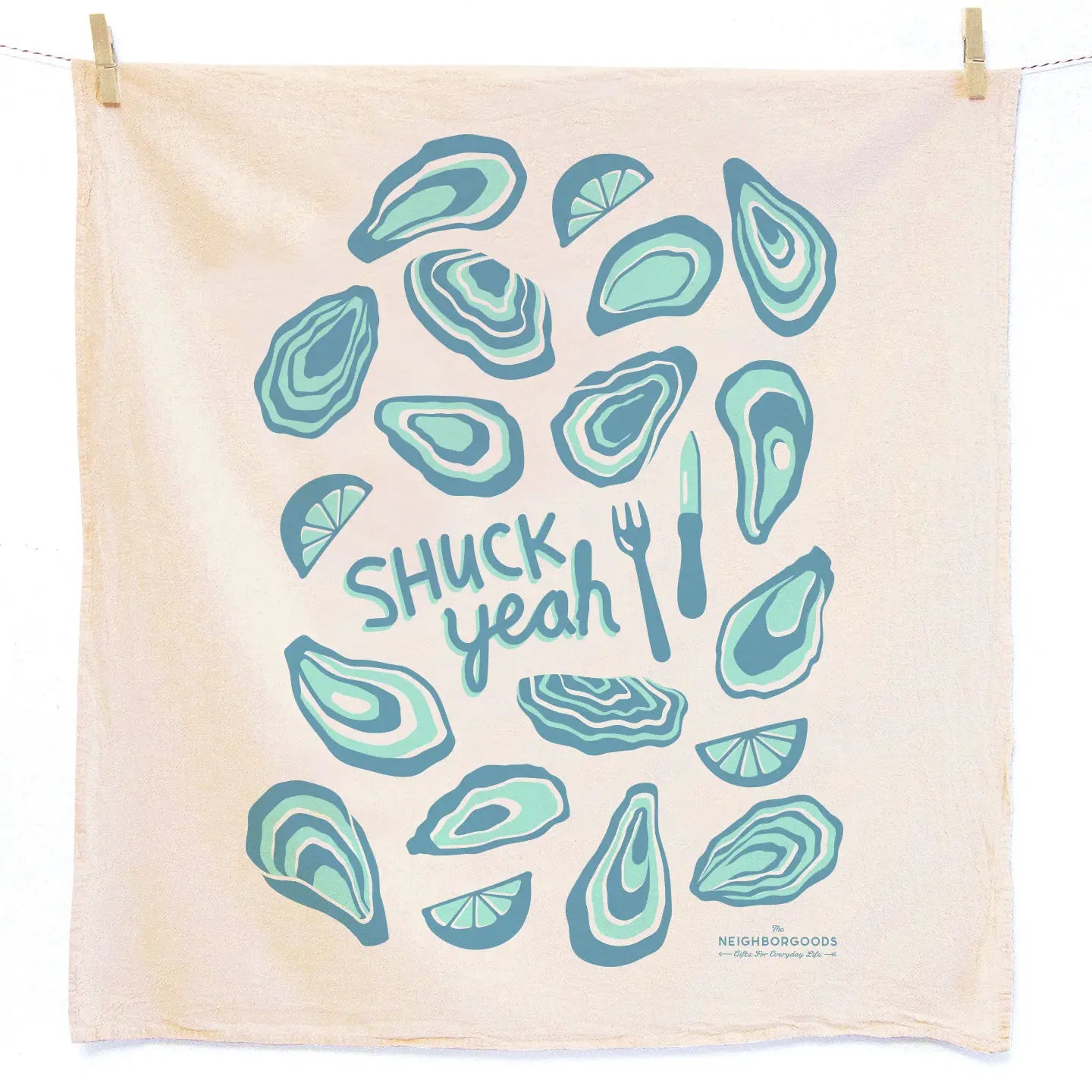 Oyster Tea Towel