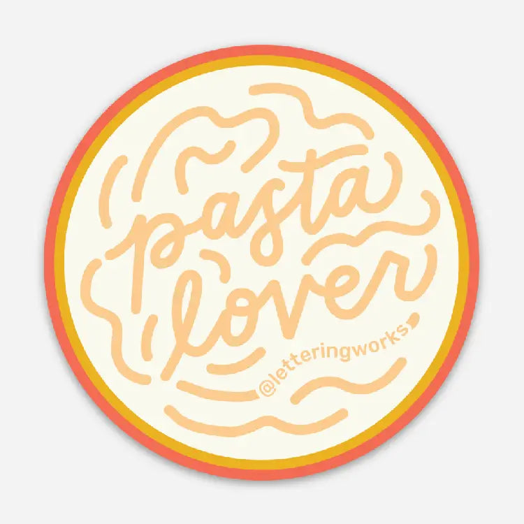 Pasta Lover Circle Sticker