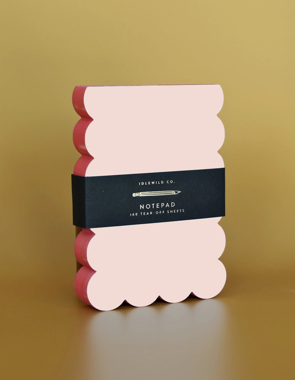 Scalloped Shaped Notepad Orange