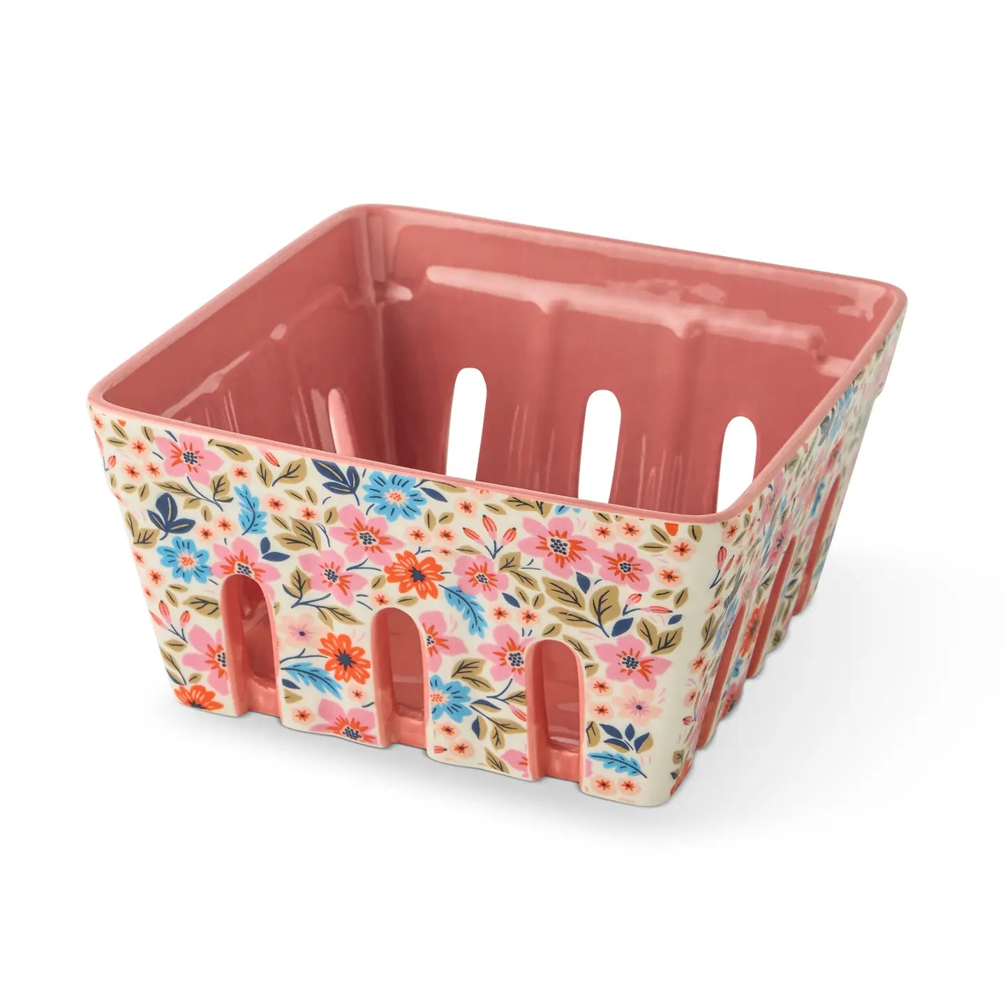 Ceramic Berry Basket Pink