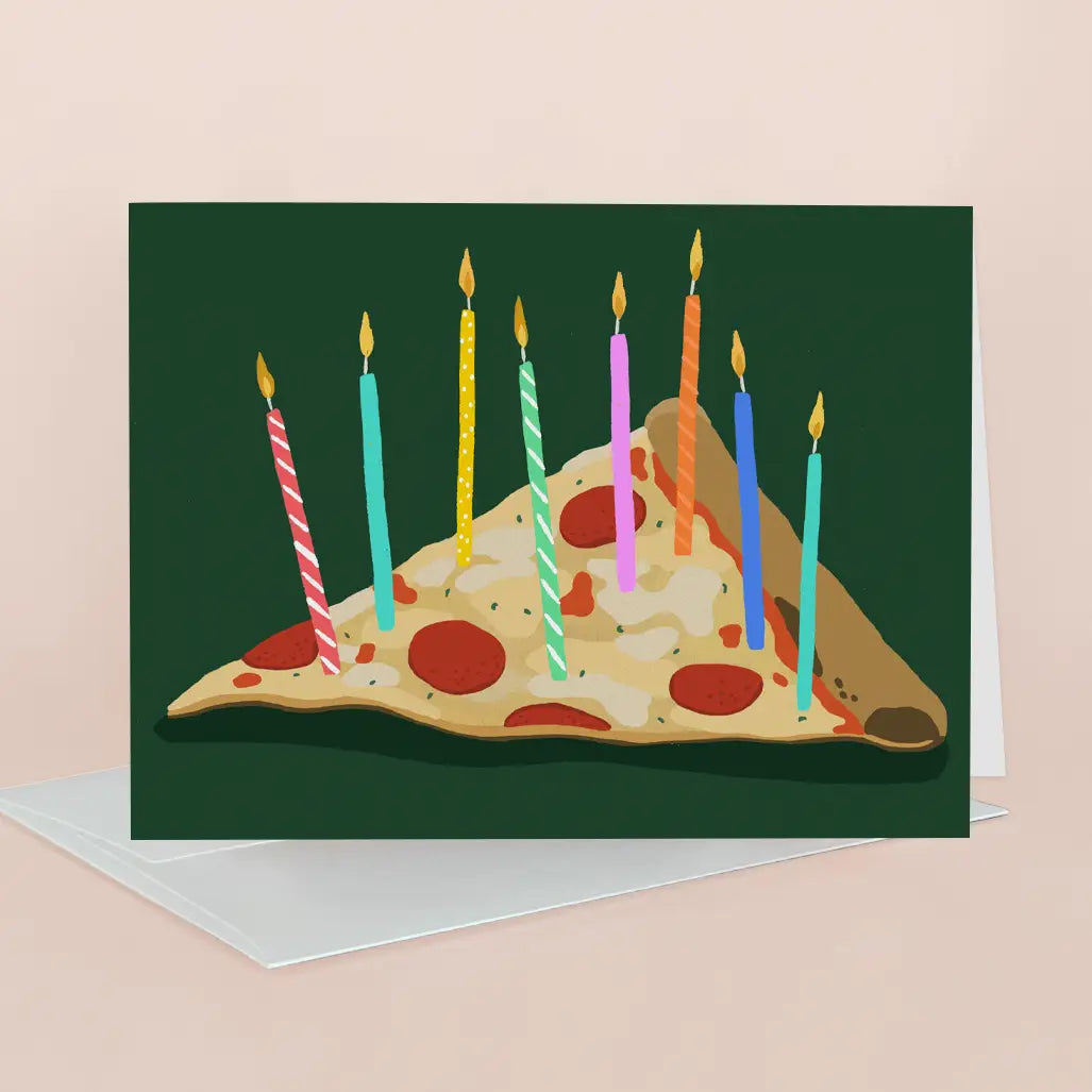 Pizza Birthday Card