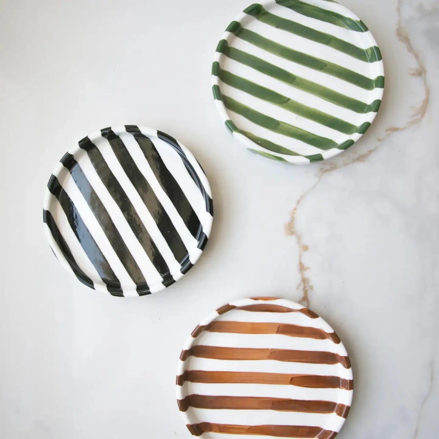 Simple Striped Plates