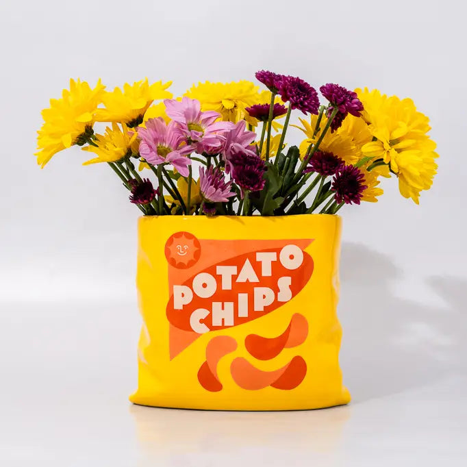 Ceramic Vase, Potato Chips