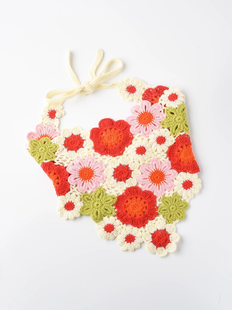Haila - Woven Flower Hairband Red