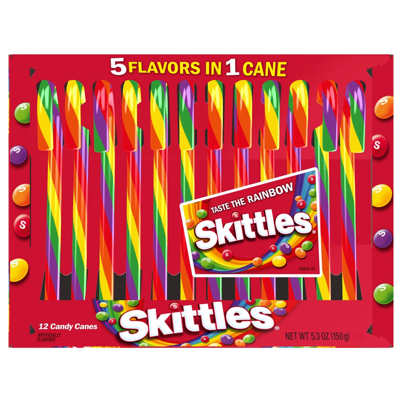 12 Pc Skittles Candy Cane Cradle