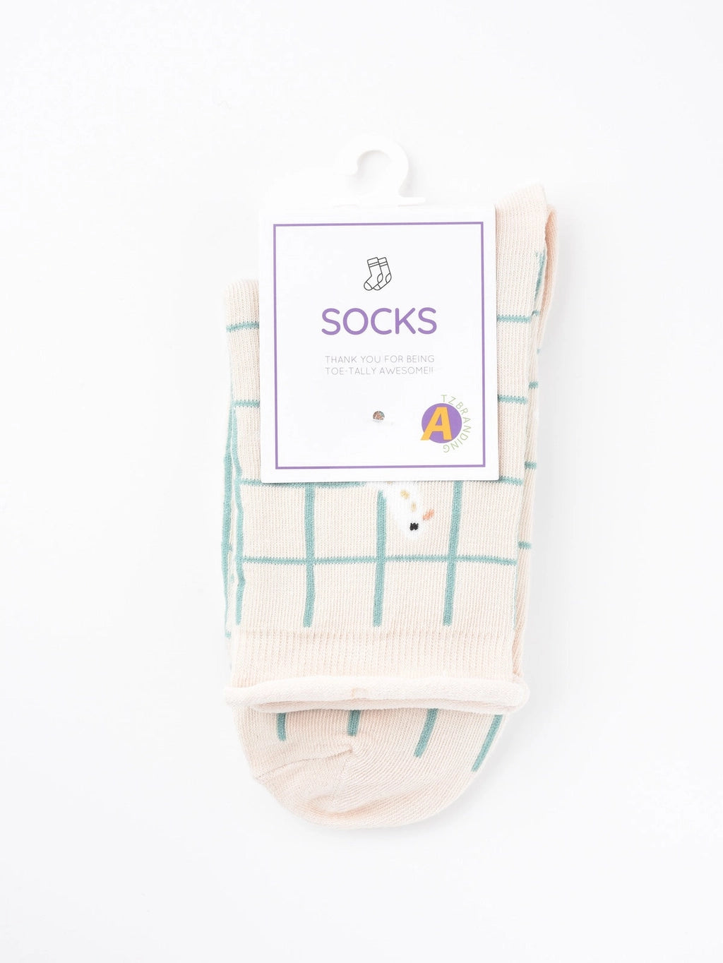 Rufia - Floral Lace Trim Mid-Calf Socks - White