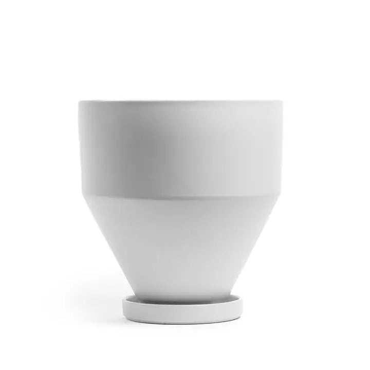6.5" Stone Jouet Pots W/Water Saucers