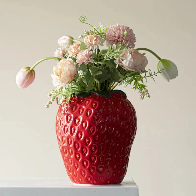 Strawberry Ceramic Vase Strawberry Ceramic Vase
