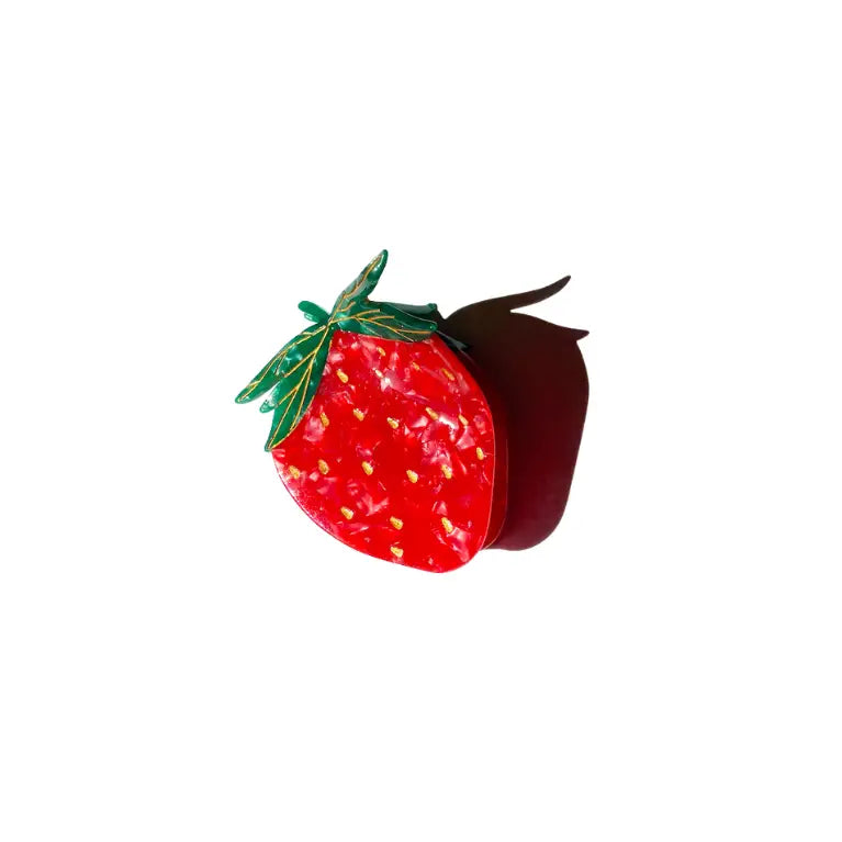 Strawberry Fruit Claw Hair Clip
