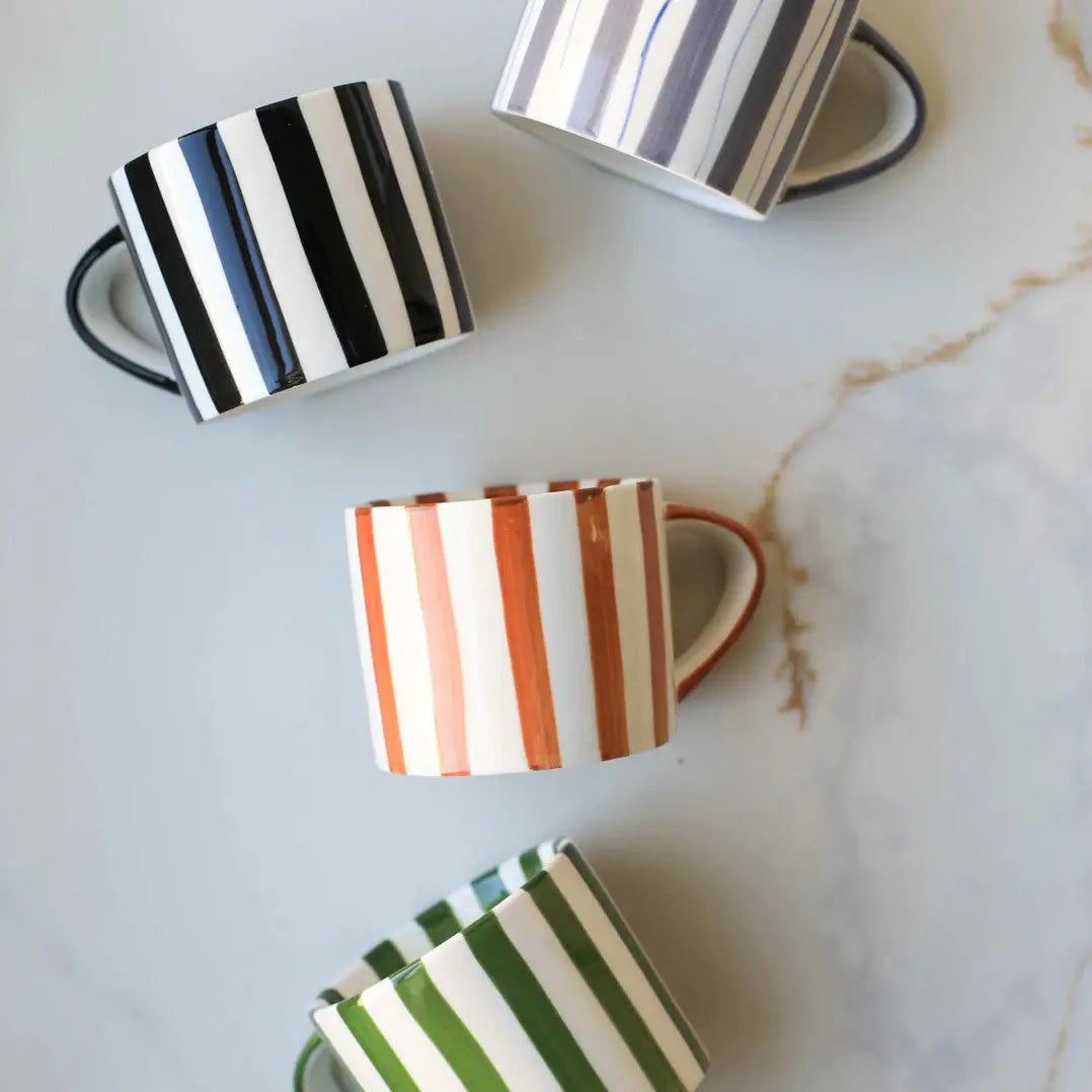 Simple Striped Mugs