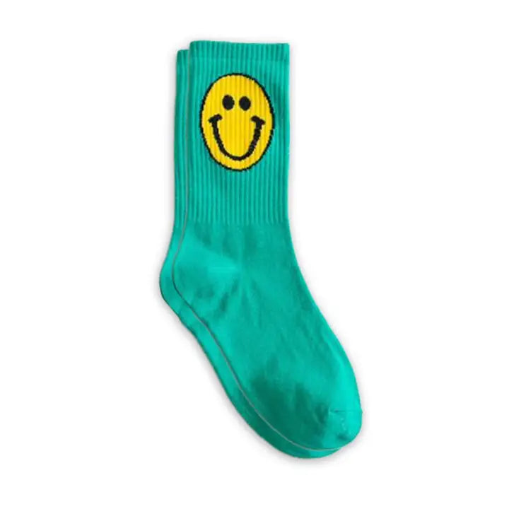 Suzanne Smiley Socks - Turquoise