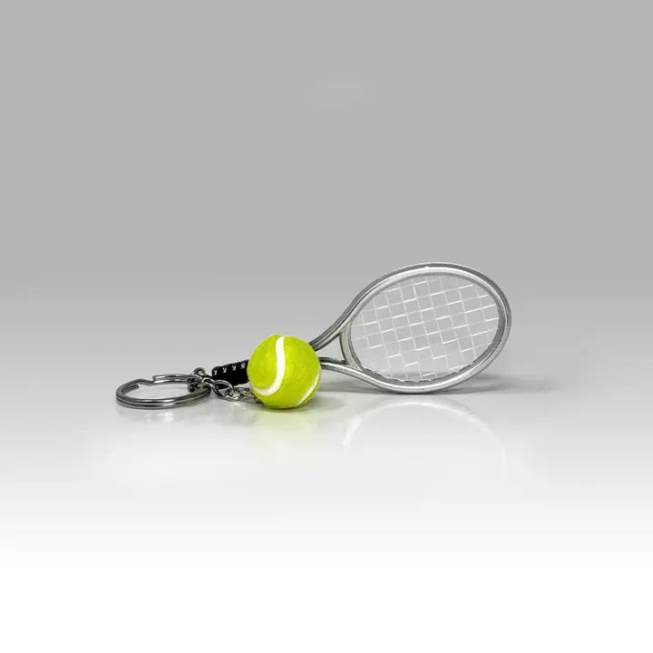 Coco Tennis Racket Key Chain