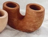 Rising Candle Holder Terra Cotta