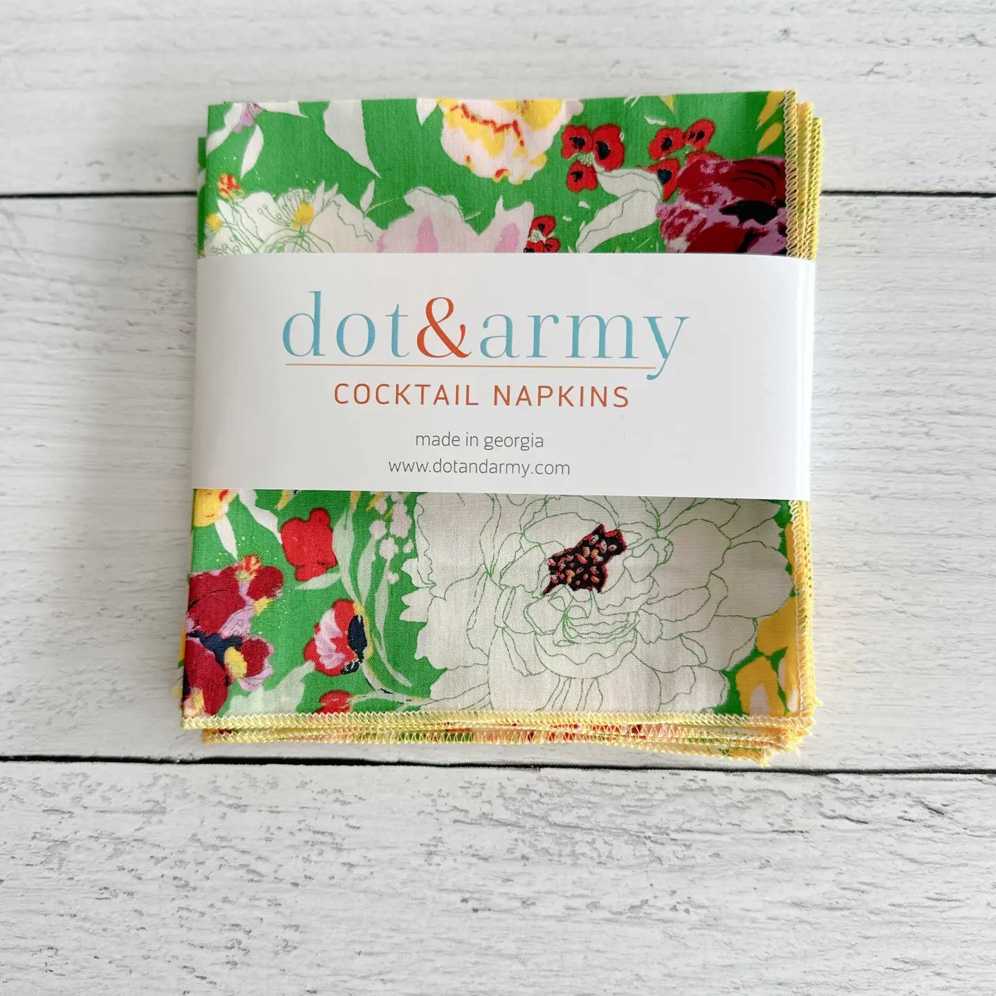 Terrace Garden Cloth Napkins - Set of 4 Cocktail