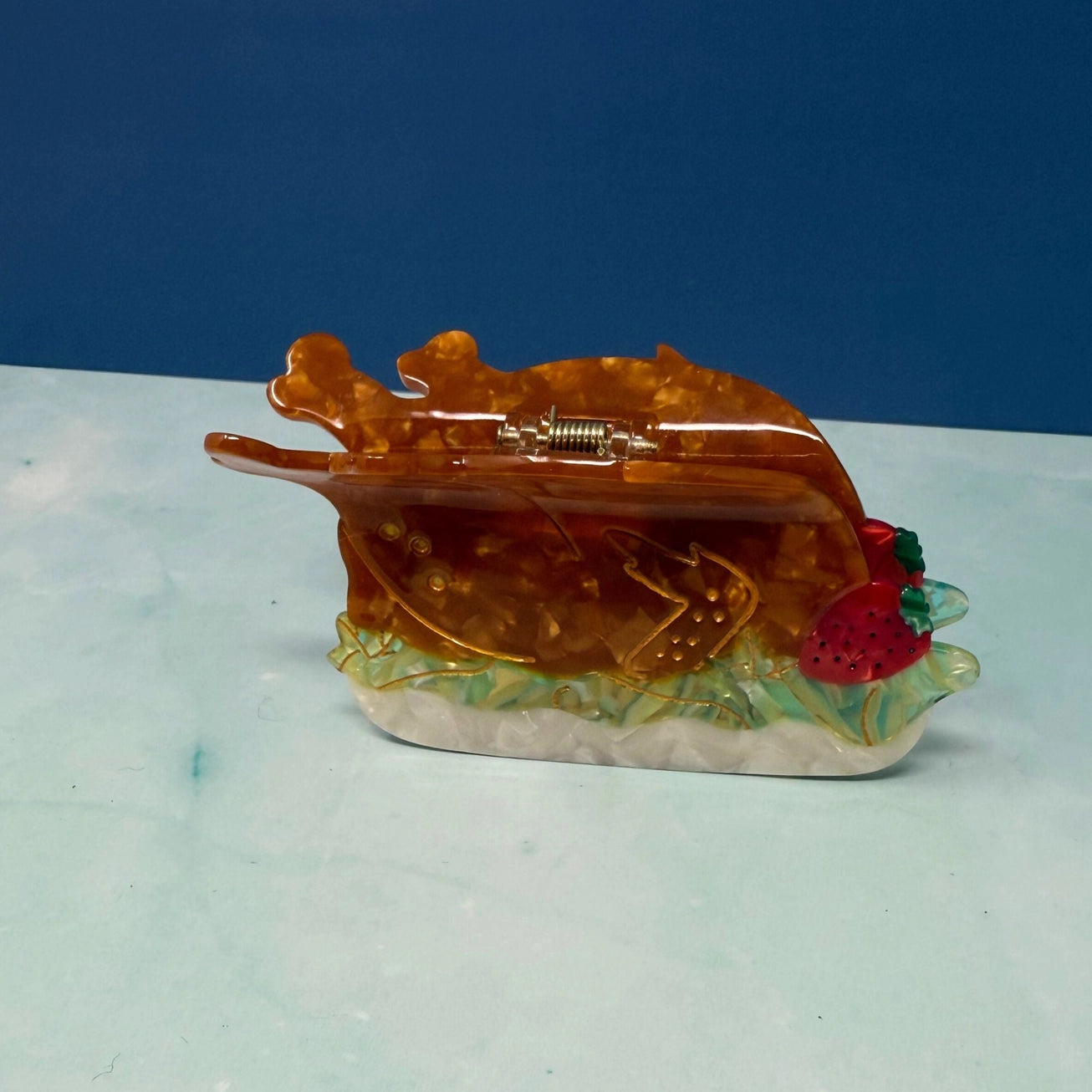 Thanksgiving Roast Turkey Hair Clip