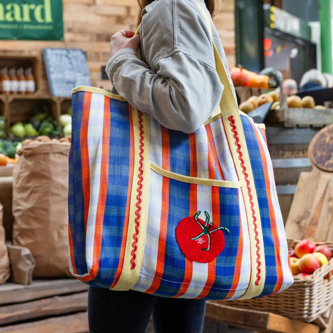 Recycled Plastic Tomato Tote Bag