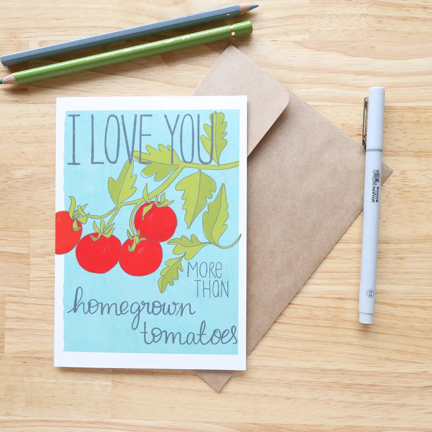 Homegrown Tomato Love Card