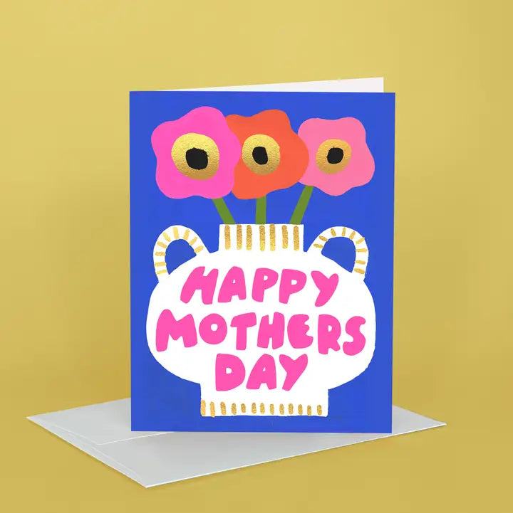 Mother's Day Greeting Card | Mother's Day Vase