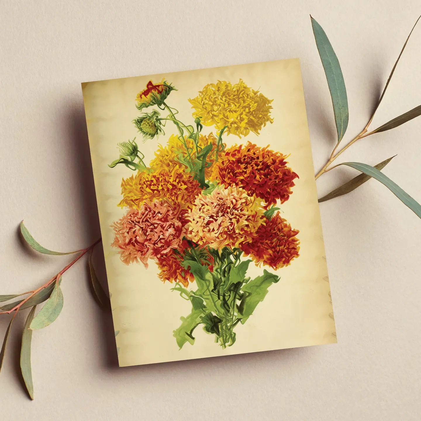 Vintage Flowers Card #2