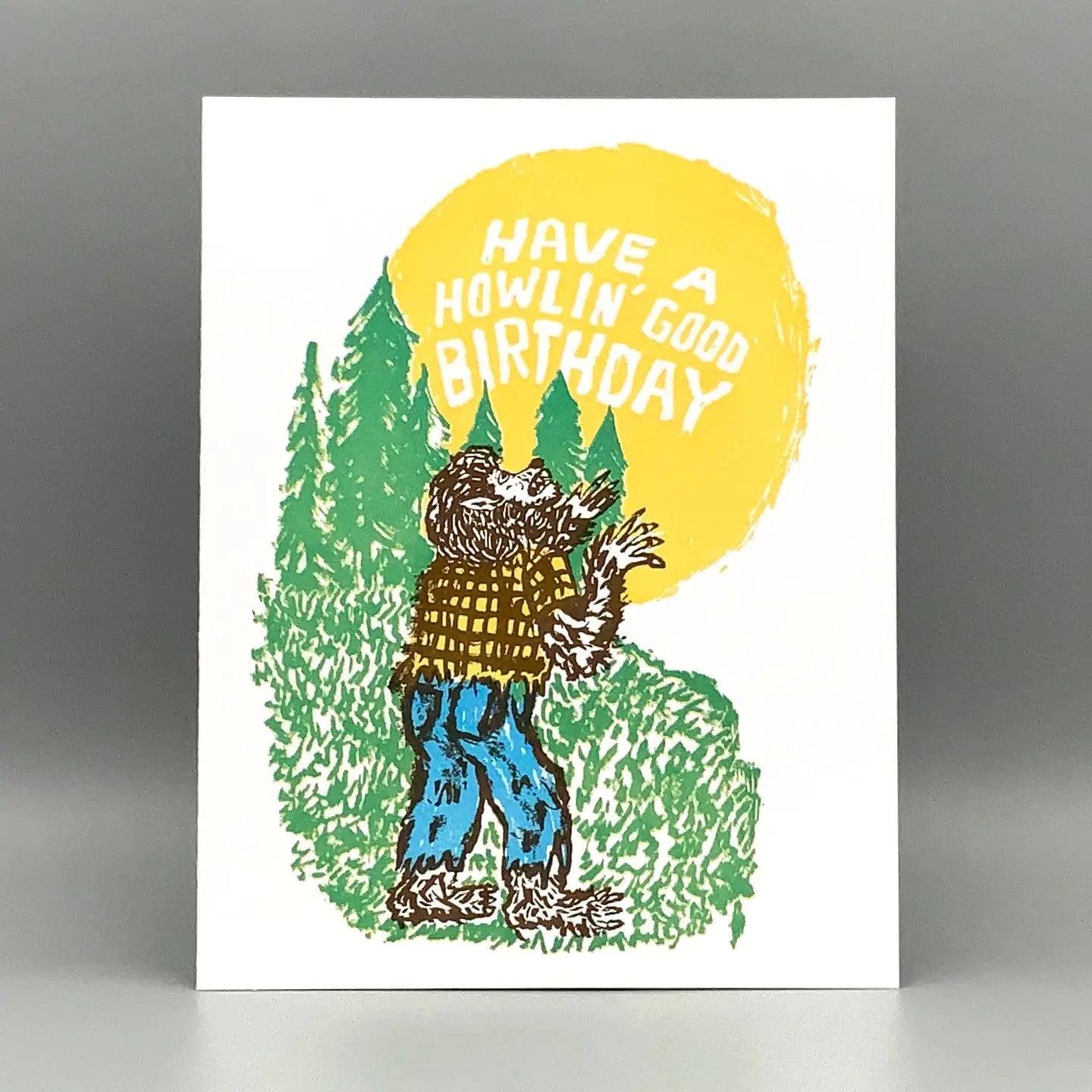 Werewolf Birthday - Card