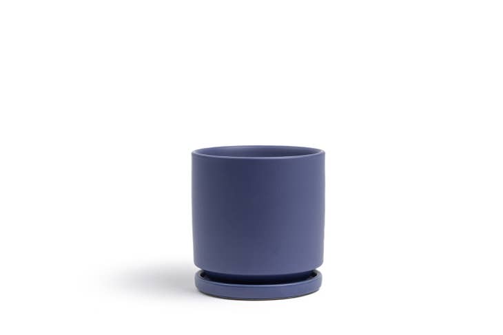 Periwinkle Fresco Cylinder Pot