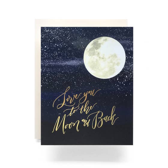 Love You To The Moon Greeting Card