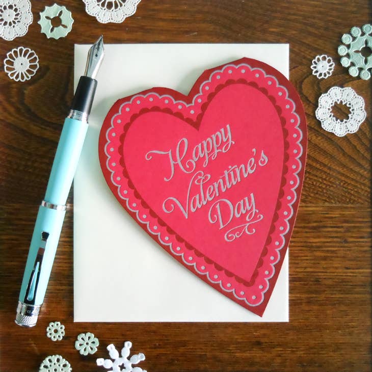 Heart Shaped Valentine Card
