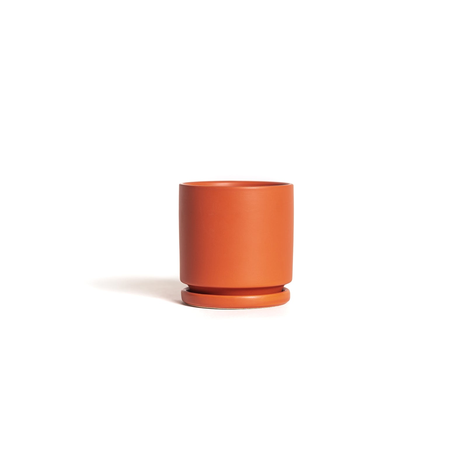 Rust Gemstone Cylinder Pot