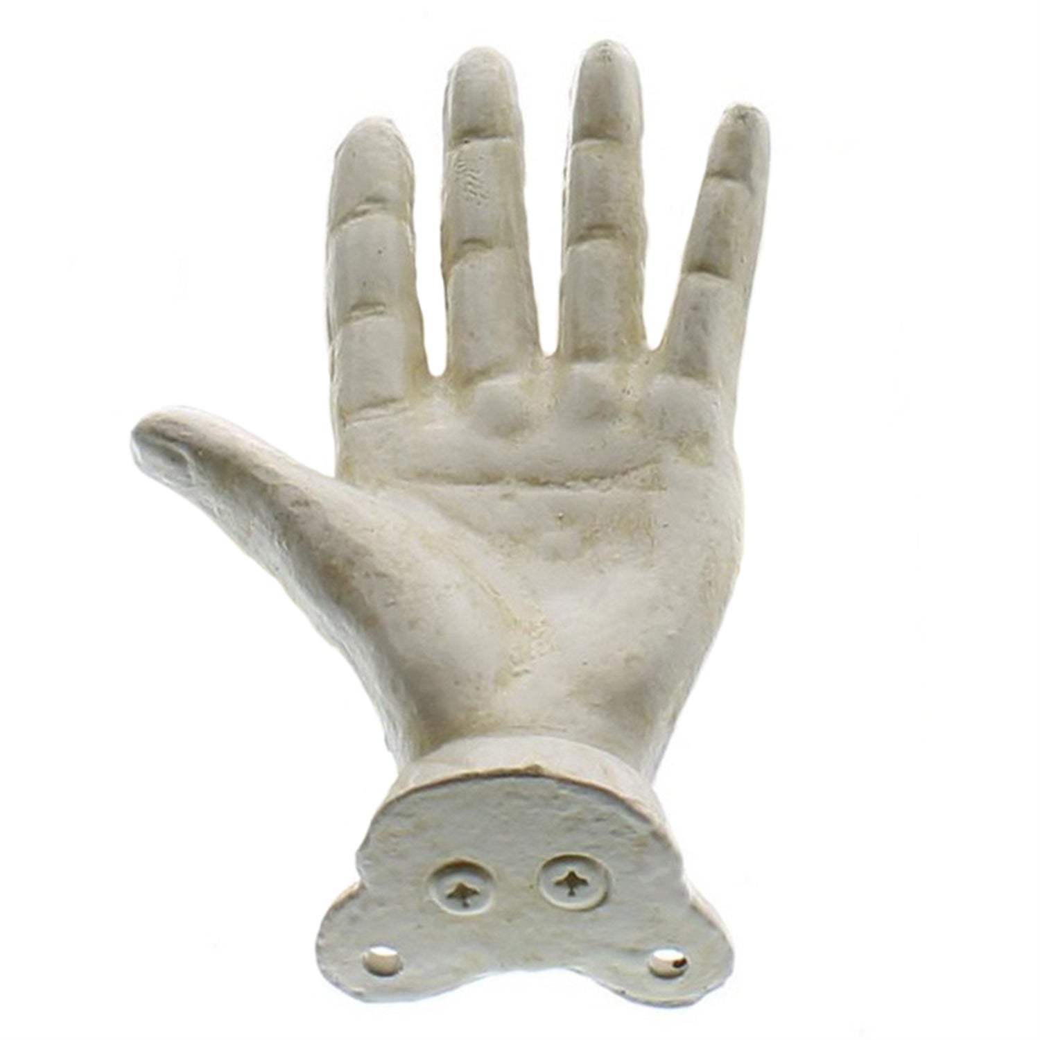 Open Hand Wall Mount Left Antique White