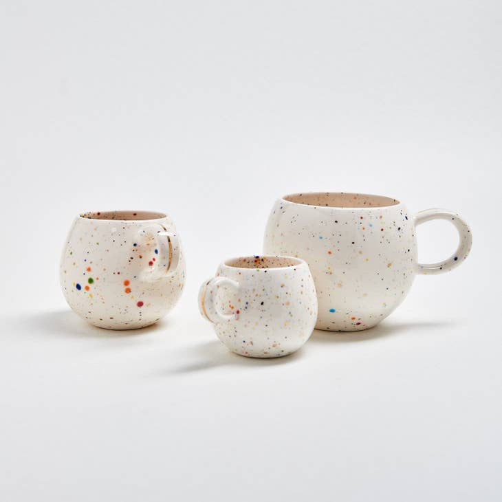 White Party Ball Mug- 24K Gold
