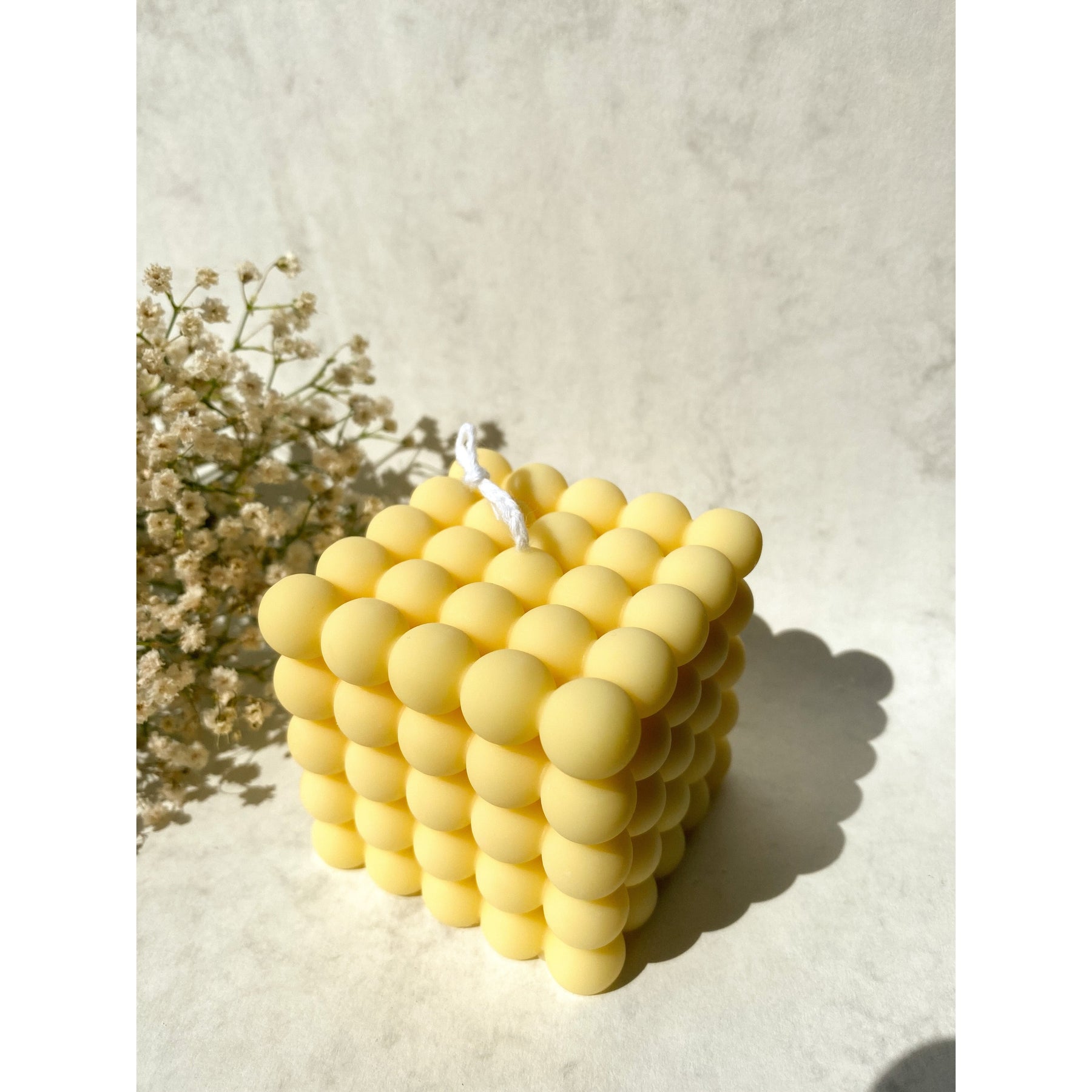 Yellow Bubble Cube