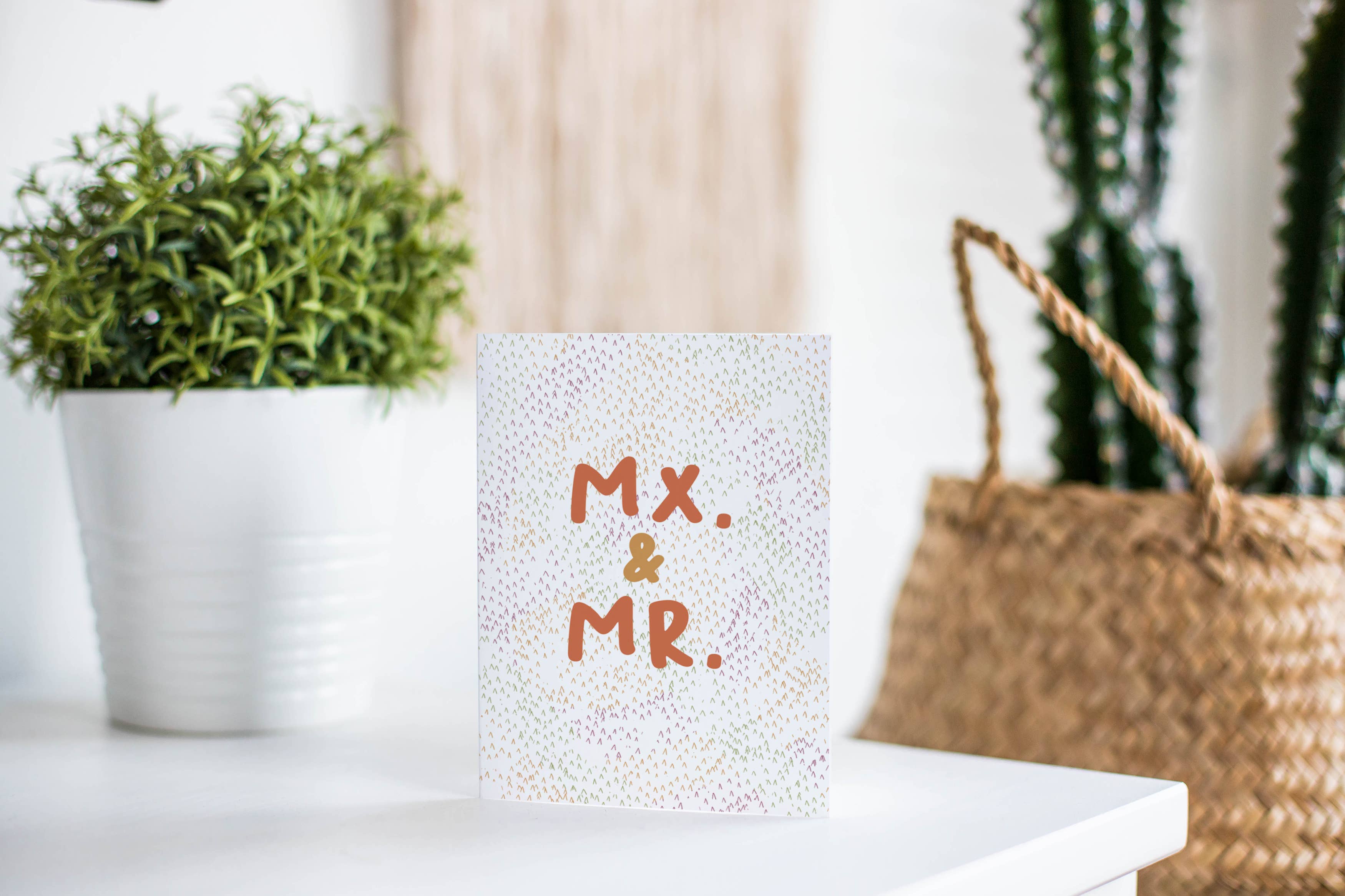 Mx. and Mr. Wedding Card