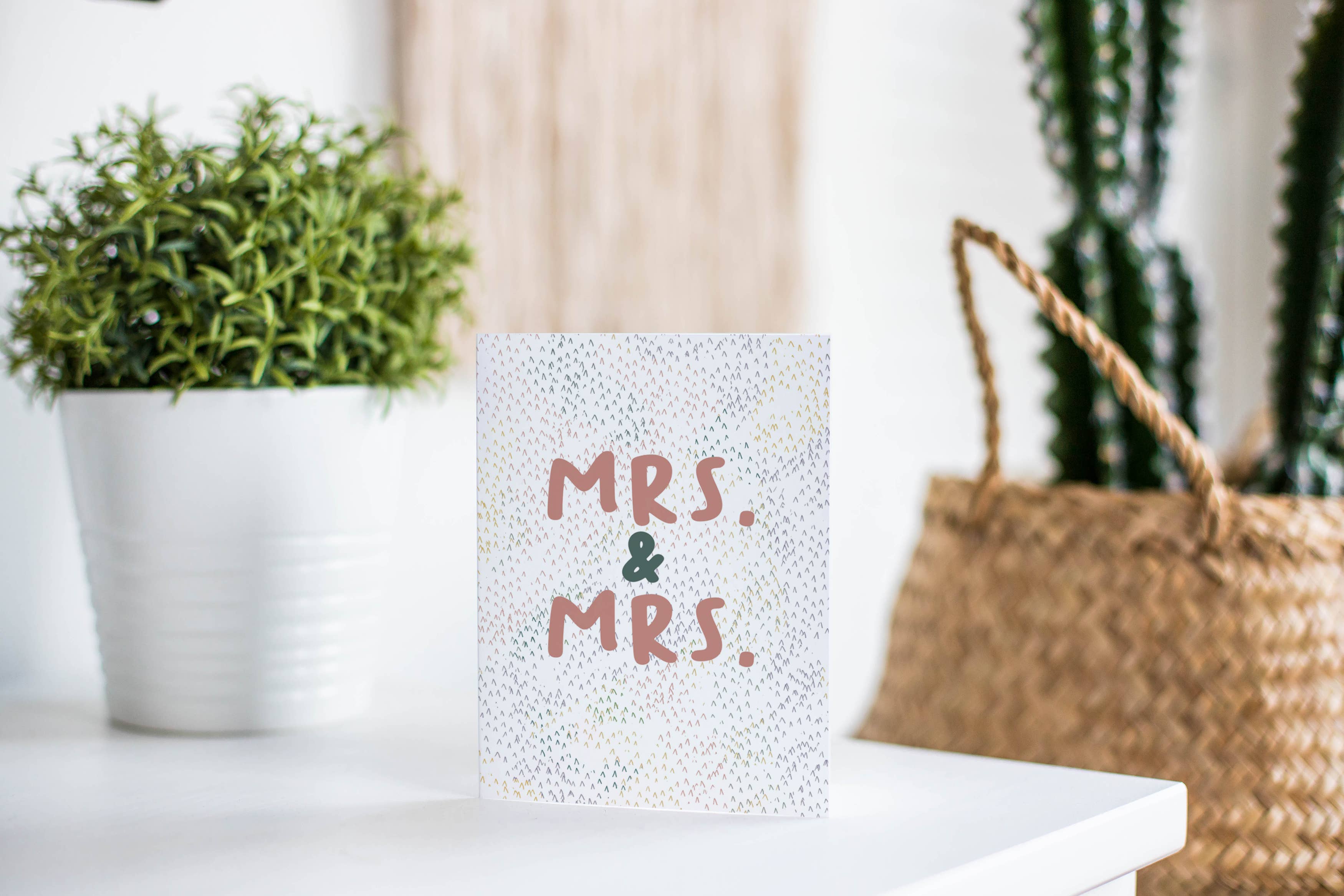 Mrs. and Mrs. Wedding Card