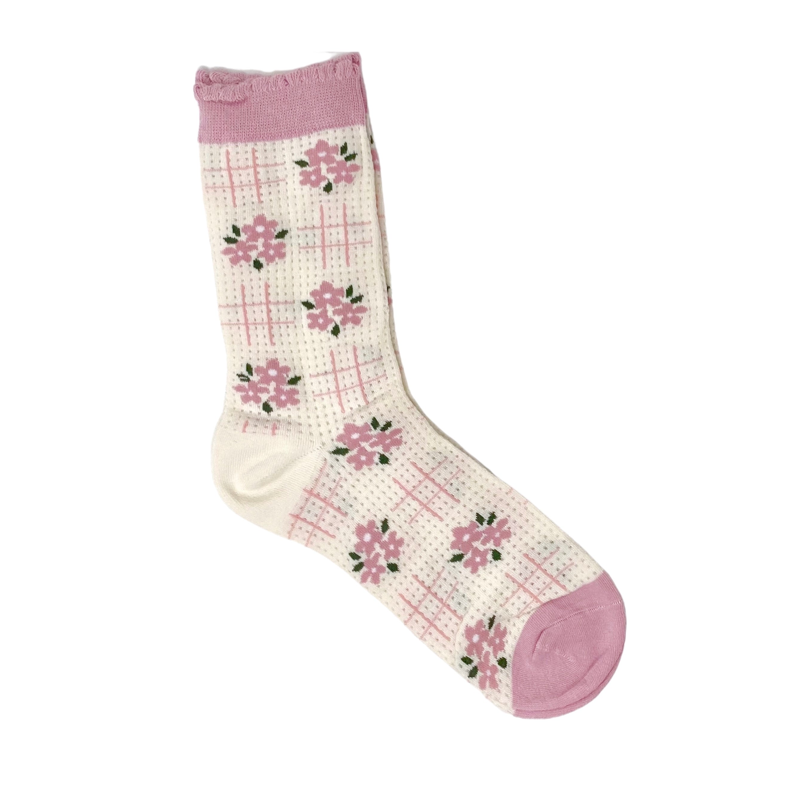 Tic Toc Floral Socks