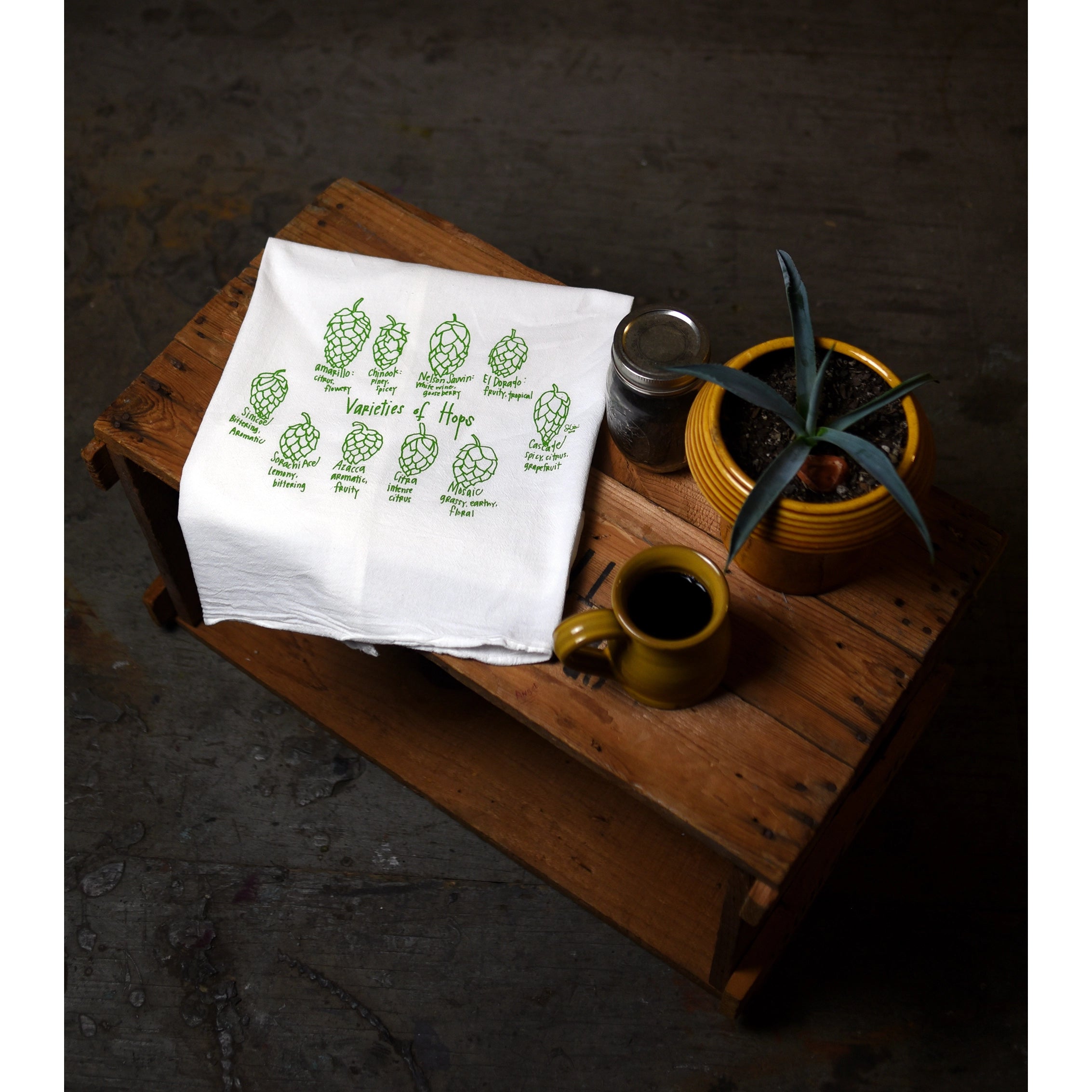 Hops Tea Towel