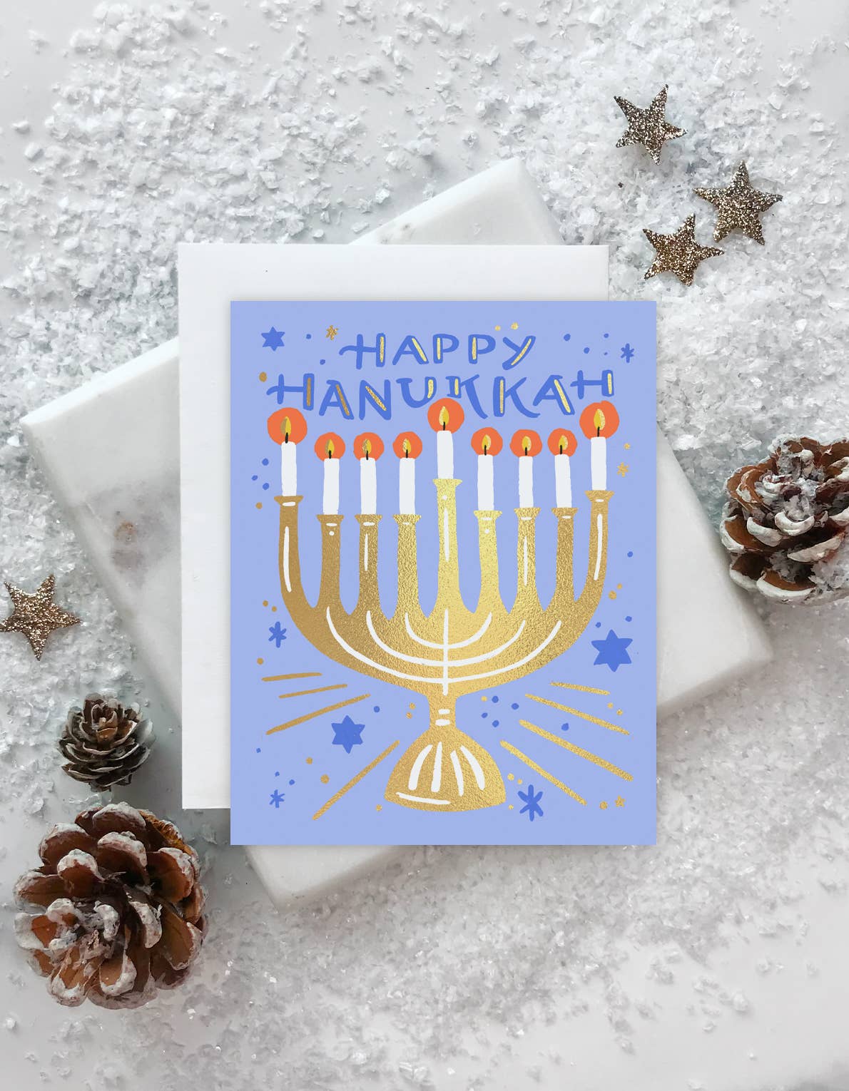 Starry Menorah Boxed Set