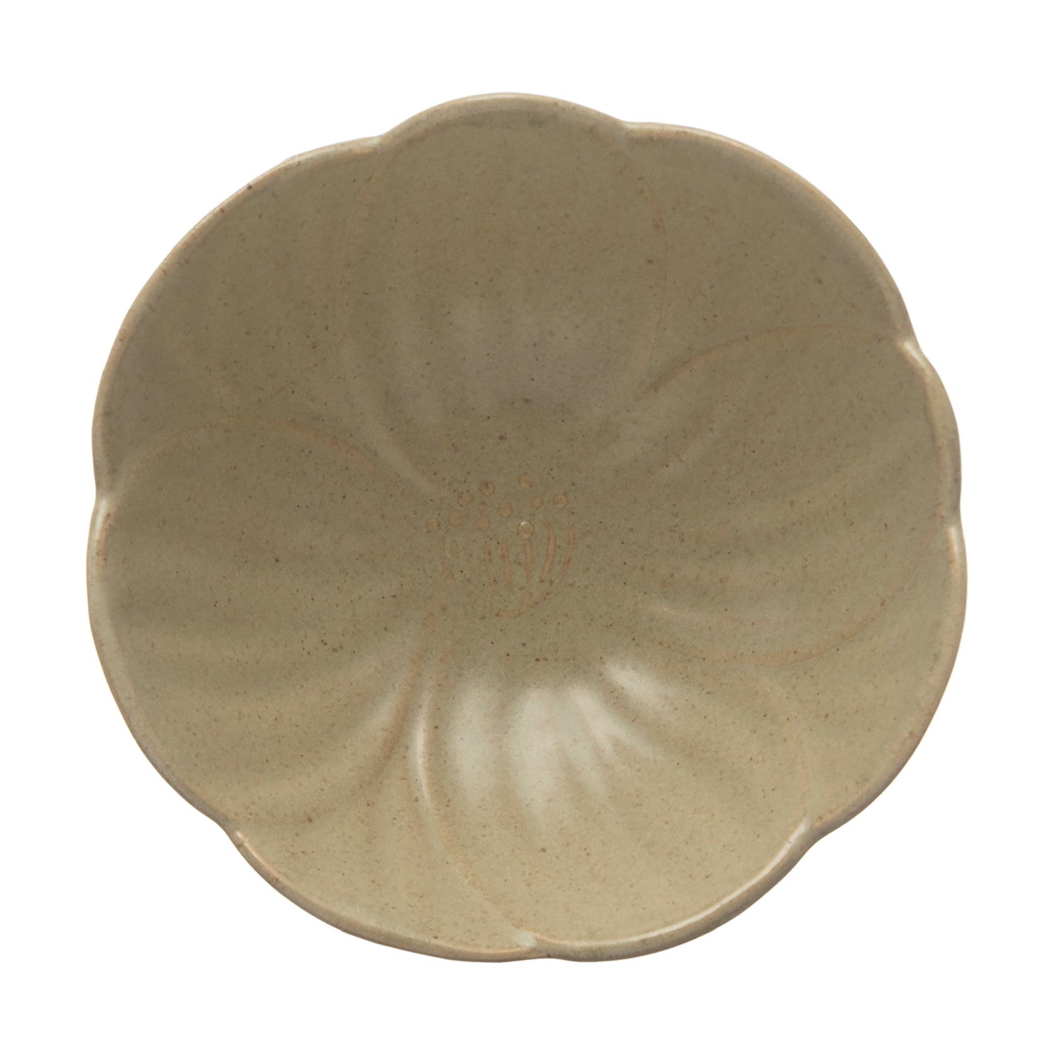 Stoneware Flower Bowl