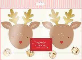 Believe Reindeer / Bells Banner Set