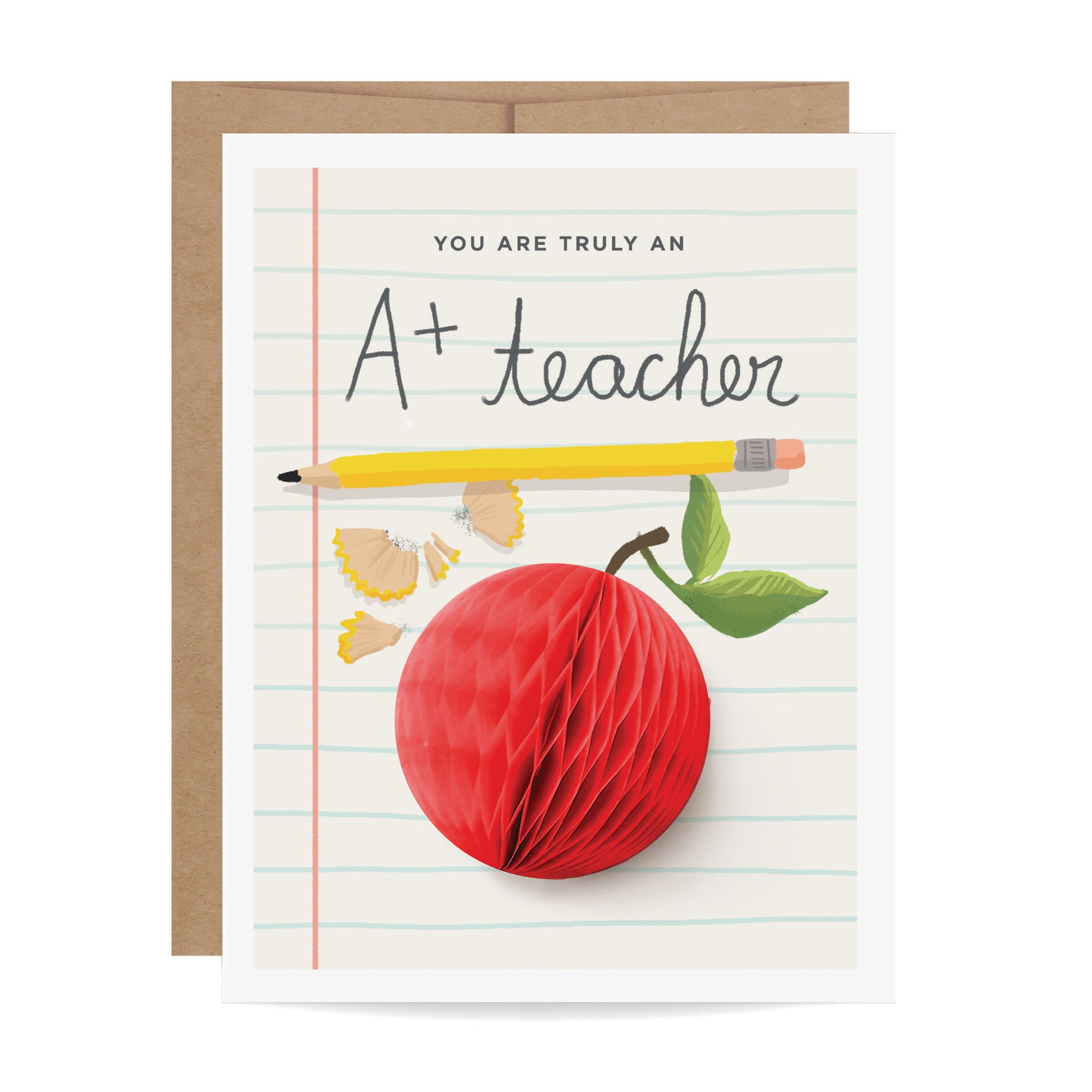 A+ Teacher Pop-Up Card