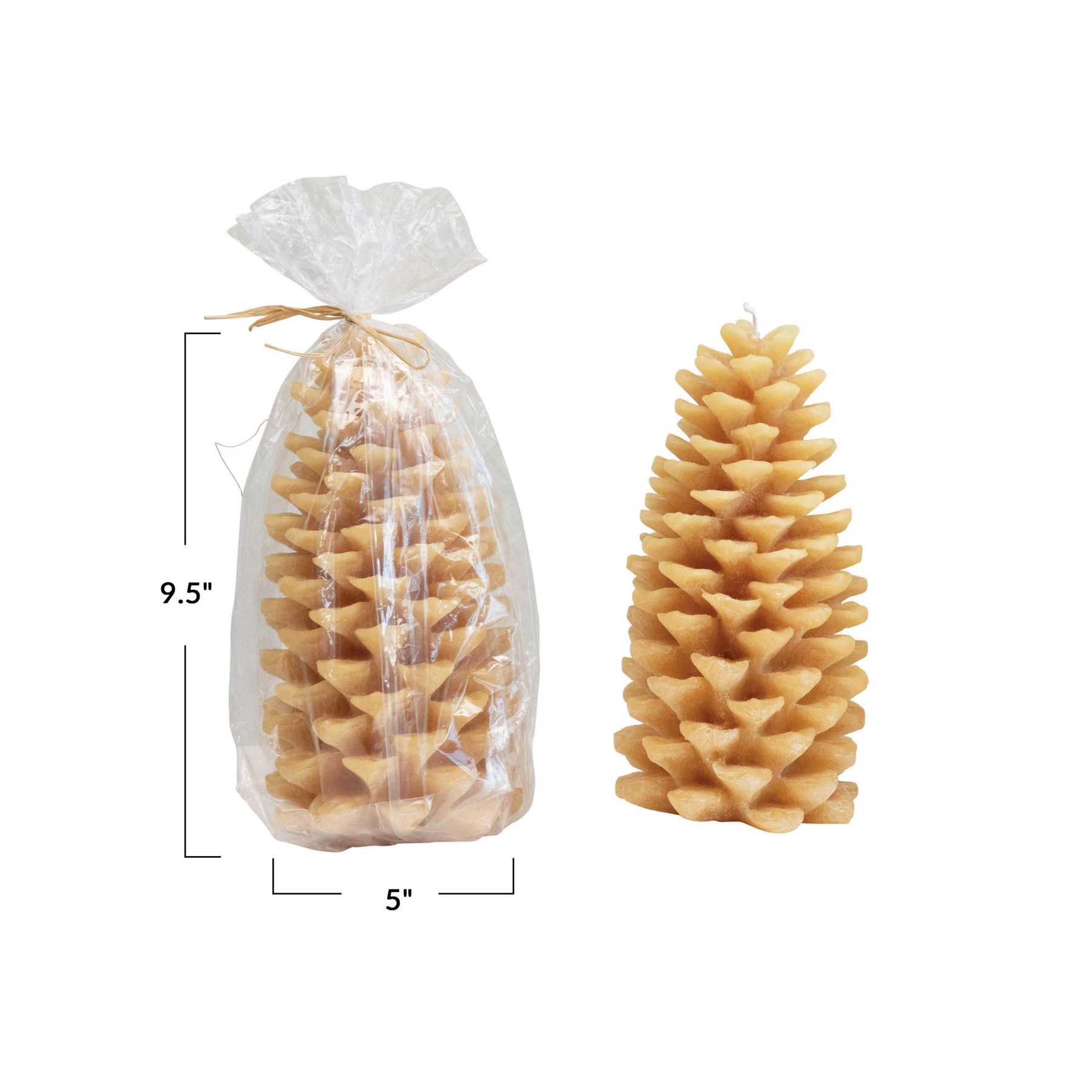 Large Pinecone Shaped Candle