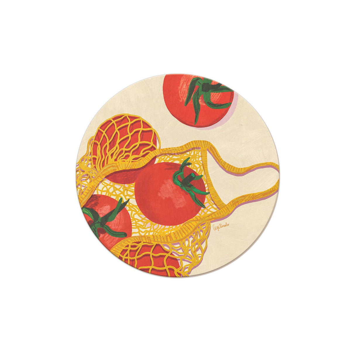 Market Tomatoes Seedlings Coaster