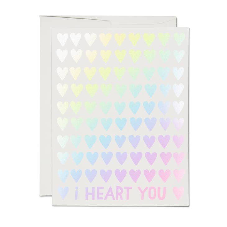 Lots of Hearts Love Greeting Card