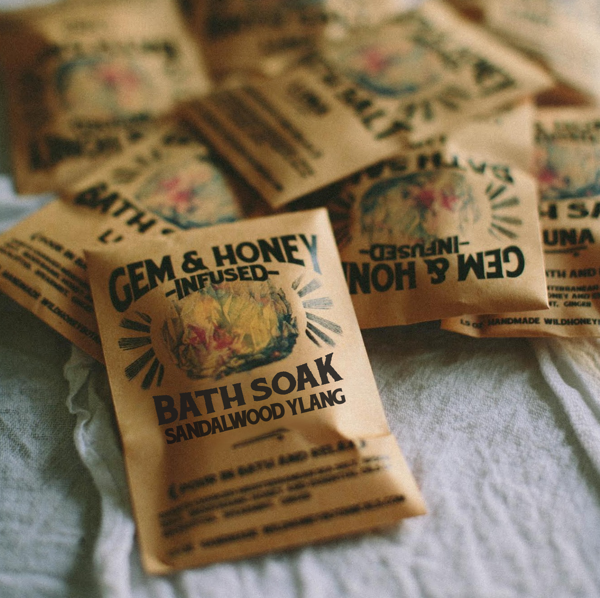 SANDALWOOD YLANG Bath Soak or Body Scrub Organic