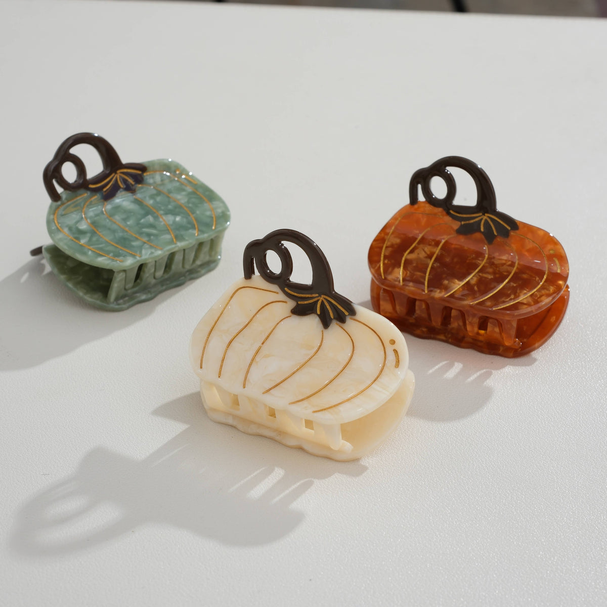 Harvest Pumpkin Claw Clip - Large: Assorted